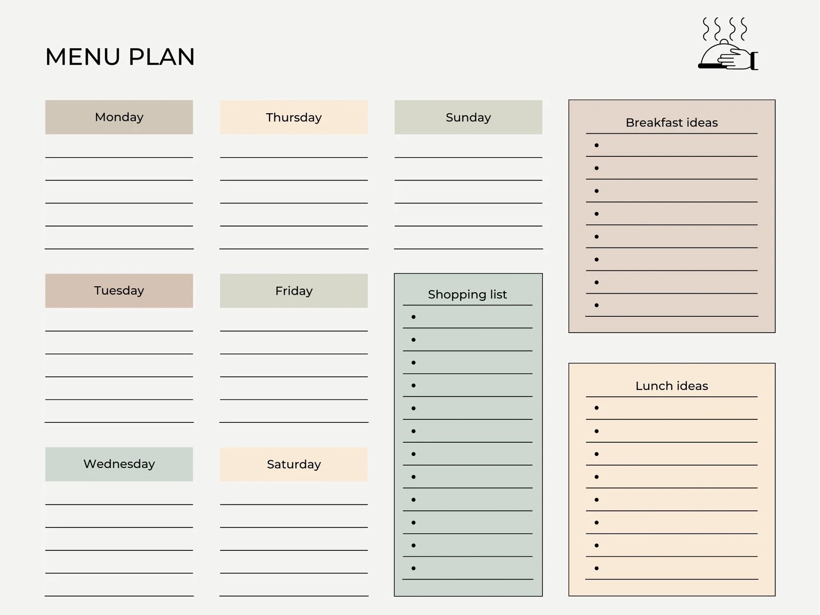 Meal Planning Templates